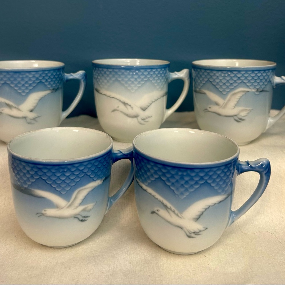 5 Bing & Grondalh Seagull Demitasse Cups